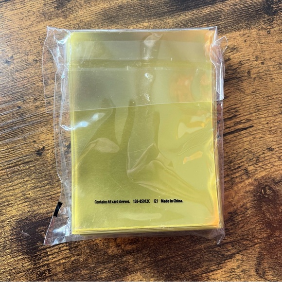 One (1) Pack of Sealed Pokemon Brilliant Stars Card Sleeves, White Gold, 65 Ct - Picture 2 of 3